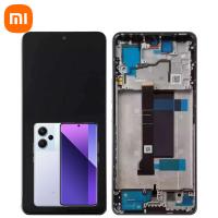 TOUCH SCREEN DISPLAY PER XIAOMI REDMI NOTE 13 PRO PLUS /PRO+ 5G CON FRAME VIOLA SERVICE PACK