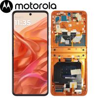 TOUCH SCREEN DISPLAY OUCH SCREEN DISPLAY PER MOTOROLA MOTO RAZR 50 XT2453 CON FRAME ORANGE SERVICE PACK