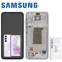 TOUCH SCREEN DISPLAY PER SAMSUNG GALAXY A35 5G A356 SERVICE PACK LAVANDER VIOLA ASSEMBLATO DA SAMSUNG