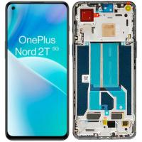 [e1628] TOUCH SCREEN DISPLAY PER ONE PLUS NORD 2T CON FRAME NERO