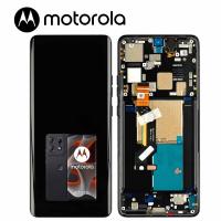 [h424] TOUCH SCREEN DISPLAY PER MOTOROLA MOTO EDGE 50 PRO 5G XT2403 CON FRAME NERO SERVICE PACK