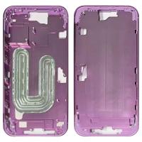 [a3535] MIDDLE FRAME + SIDE KEY PER APPLE IPHONE 16 ROSA