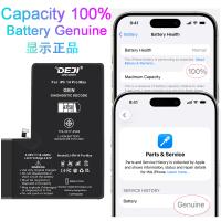 [a3554] BATTERIA DEJI PER APPLE IPHONE 14 PRO MAX HIGH CAPACITY 4750mAh AUTODIAGNOSTICABILE 2ND GEN SHOW GENUINE