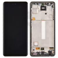 [b10630] TOUCH SCREEN DISPLAY PER SAMSUNG GALAXY A525 A526 A52 4G A52 5G CON FRAME NERO SERVICE PACK ASSEMBLATO DA SAMSUNG