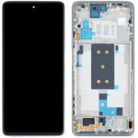 TOUCH SCREEN DISPLAY PER XIAOMI MI 11T 5G  CON FRAME SILVER