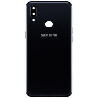 COPRIBATTERIA BACK COVER PER SAMSUNG GALAXY A10S 2019 A107 CON VETRO FOTOCAMERA NERO