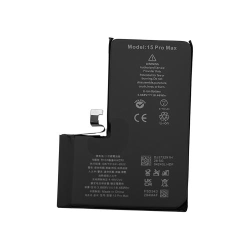 BATTERIA PER APPLE IPHONE 15 PRO MAX PRODUZIONE 2024 MAGGIORATA 4770MAH