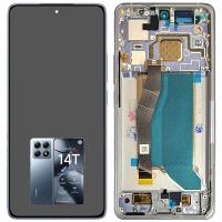 TOUCH SCREEN DISPLAY PER XIAMI MI 14T PRO 5G CON FRAME BLU
