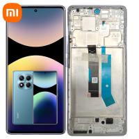 TOUCH SCREEN DISPLAY PER XIOAMI REDMI NOTE 14 PRO 4G  24116RACCG CON FRAME BLU SERVICE PACK
