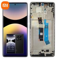 TOUCH SCREEN DISPLAY PER XIOAMI REDMI NOTE 14 PRO 4G  24116RACCG CON FRAME NERO SERVICE PACK