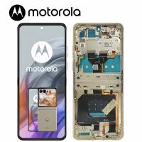 TOUCH SCREEN DISPLAY PER MOTOROLA MOTO RAZR 50 XT2453 CON FRAME BEACH SAND SERVICE PACK