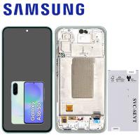 TOUCH SCREEN DISPLAY PER SAMSUNG GALAXY A36 5G A366 CON FRAME VERDE SERVICE PACK