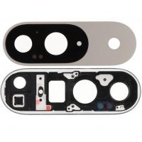 VETRO FOTOCAMERA CAMERA GLASS + FRAME PER GOOGLE PIXEL 9 BIANCO