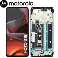 TOUCH SCREEN DISPLAY PER MOTOROLA MOTO G15 XT-2521-2 / G15 POWER CON FRAME NERO SERVICE PACK
