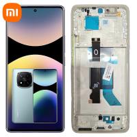 TOUCH SCREEN DISPLAY PER XIAOMI REDMI NOTE 14 PRO 5G CON FRAME BLU SERVICE PACK