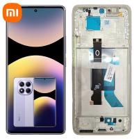 TOUCH SCREEN DISPLAY PER XIAOMI REDMI NOTE 14 PRO 5G CON FRAME VIOLA SERVICE PACK