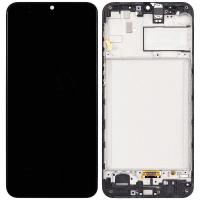 TOUCH SCREEN DISPLAY PER SAMSUNG GALAXY M21 M215 / M30S M307 CON FRAME ASSEMBLATO