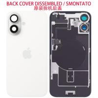 BACK COVER PER APPLE IPHONE 16 + FRAME FULL FLEX BIANCO SMONTATO GRADO A
