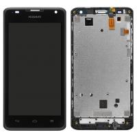 [f178] TOUCH SCREEN DISPLAY LCD CON FRAME NERO PER HUAWEI ASCEND Y530 BLACK DIGITIZER