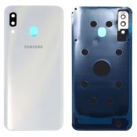 [b2710] COPRIBATTERIA BACK COVER PER SAMSUNG GALAXY A305 A30 CON VETRO FOTOCAMERA BIANCO