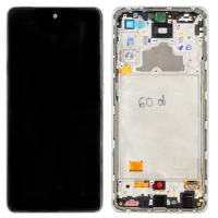 [b3277] TOUCH SCREEN DISPLAY ORIGINALE PER SAMSUNG GALAXY A725 A72 CON FRAME BIANCO