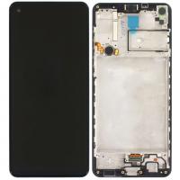 [b1243] TOUCH SCREEN DISPLAY PER SAMSUNG GALAXY A21S 20 A217 CON FRAME SERVICE PACK