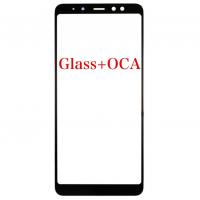 [b3298] VETRO GLASS + OCA PER SAMSUNG GALAXY A730 A8 PLUS NERO