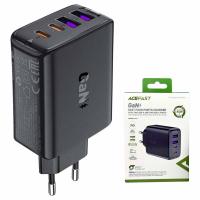 [y3296] CARICABATTERIE Acefast A61 Wall Charger 45W 3A 2 x USB-A - 2 x USB-C Black