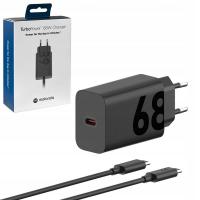 [y3335] CARICABATTEIRE Wall Charger Motorola 68W 6.2A 1 x USB-C with USB-C Cable Black PG38C06281 In Blister