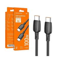 [y3384] CAVO USB-C To USB-C Cable Borofone BX93 100W 5A 1M Black In Blister