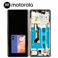 [h407] TOUCH SCREEN DISPLAY PER MOTOROLA MOTO G85 5G XT2427 CON FRAME BLU SERVICE PACK