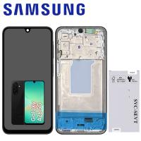 [b10317] TOUCH SCREEN DISPLAY PER SAMSUNG GALAXY A26 5G A266 CON FRAME NERO SERVICE PACK