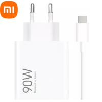 [y3343] CARICABATTEIRE Wall Charger Xiaomi HyperCharge Combo 90W 6.1A 1 x USB-A with USB-C Cable White In Blister