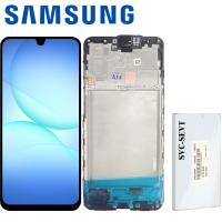 [b10492] TOUCH SCREEN DISPLAY PER SAMSUNG GALAXY A17 5G / A176 CON FRAME NERO SERVICE PACK