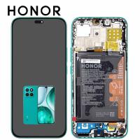 [f7338] TOUCH SCREEN DISPLAY PER HUAWEI HONOR X8C ABR-LX1 CON FRAME E BATTERIA VERDE SERVICE PACK