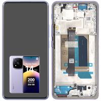 [t3740] TOUCH SCREEN DISPLAY PER XIAOMI REDMI NOTE 14 PRO+ PLUS 5G 24115RA8EG CON FRAME VIOLA