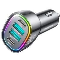 [y3308] CARICABATTEIRE Car Charger Joyroom JR-CL29 70W 3A 2 x USB-A - 2 x USB-C Black In Blister