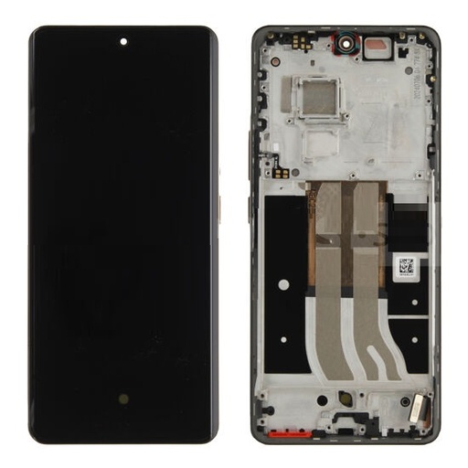 [y3422] TOUCH SCREEN DISPLAY PER REALME 12 PRO 5G RMX3842 NERO CON FRAME SERVICE PACK