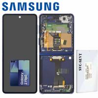 [b10653] TOUCH SCREEN DISPLAY PER SAMSUNG GALAXY Z FLIP 7 F766 CON FRAME BLU SERVICE PACK